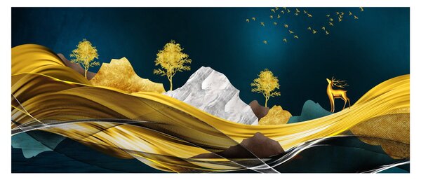 Tablou - Peisaj, cerb (120x50 cm)