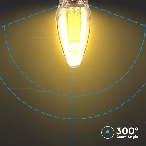Bec LED FILAMENT E14/2W/230V 1800K Art Edition