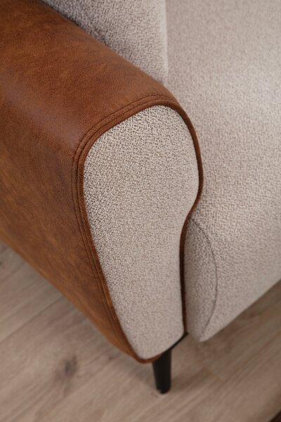 Atelier Del Sofa, Fotoliu Ayaz bej-maro 100/85/85 cm