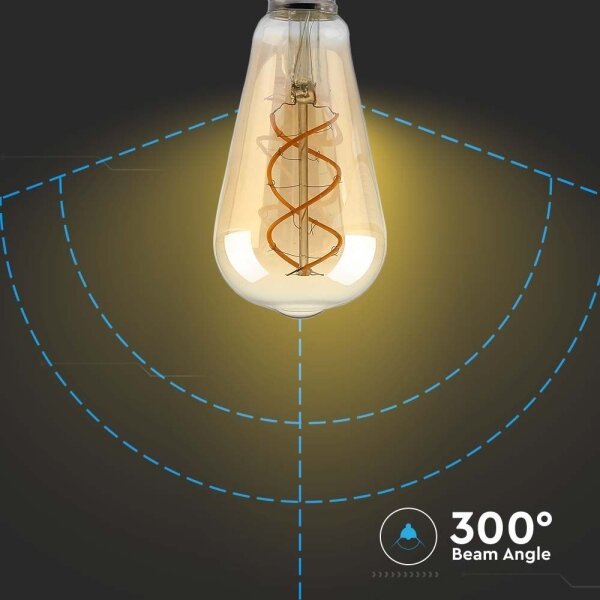 Bec LED dimabil FILAMENT ST64 E27/4,8W/230V 1800K