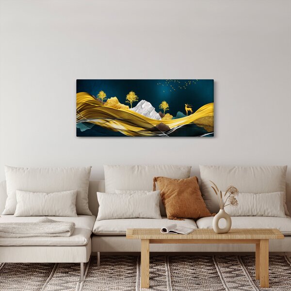 Tablou - Peisaj, cerb (120x50 cm)