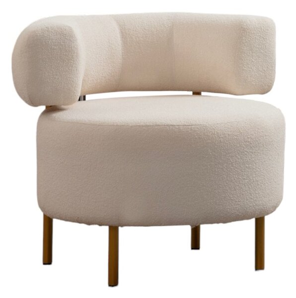 Atelier Del Sofa, Fotoliu Aras alb 76/85/80 cm