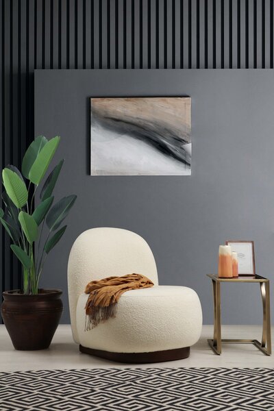 Atelier Del Sofa, Fotoliu Zok alb 74/85/75 cm