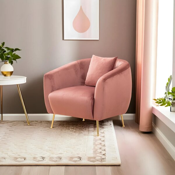 Atelier Del Sofa, Fotoliu Bugra roz 70/82/82 cm