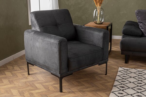 Atelier Del Sofa, Fotoliu Burak antracit 88/86/88 cm