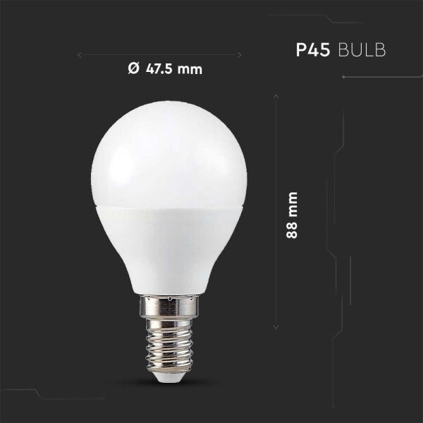 Bec LED RGB dimabil P45 E14/4,8W/230V 3000K cu telecomandă