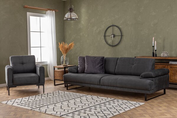 Atelier Del Sofa, Fotoliu Burak antracit 88/86/88 cm