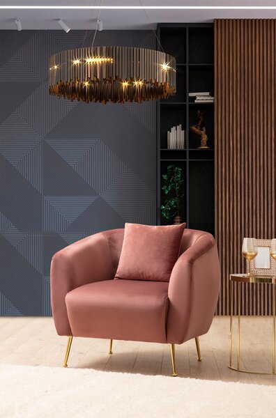 Atelier Del Sofa, Fotoliu Bugra roz 70/82/82 cm