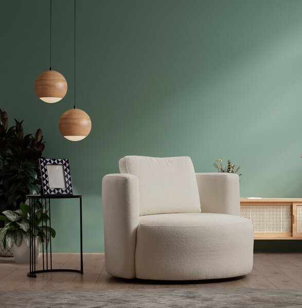 Atelier Del Sofa, Fotoliu Cemil crem 105/100/71 cm