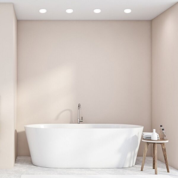 Corp de iluminat LED încastrat pentru baie COCO LED/3W/230V IP44 alb
