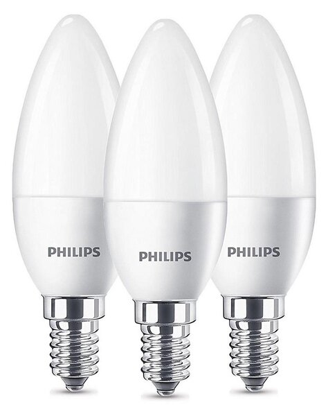 SET 3x LED Bec Philips B35 E14/5,5W/230V