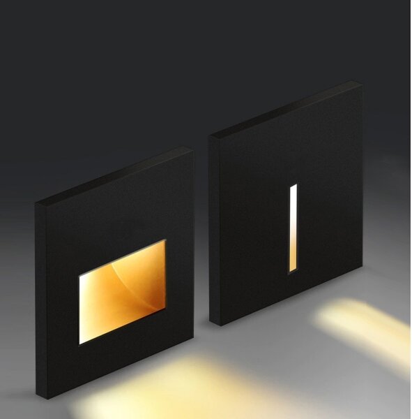 Emithor 70419 - Lumină LED pentru scări SUNNY LED/1W/230V 4000K negru