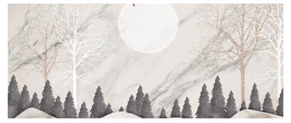 Tablou - Peisaj de iarnă (120x50 cm)