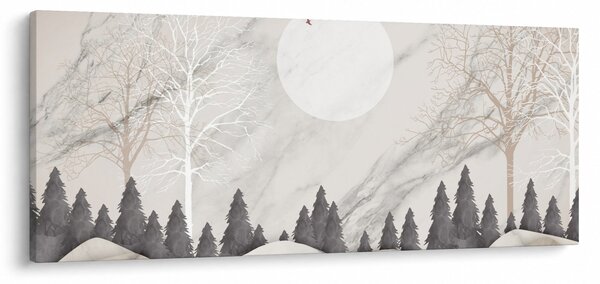 Tablou - Peisaj de iarnă (120x50 cm)