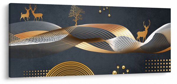 Tablou - Cerb, grafică (120x50 cm)