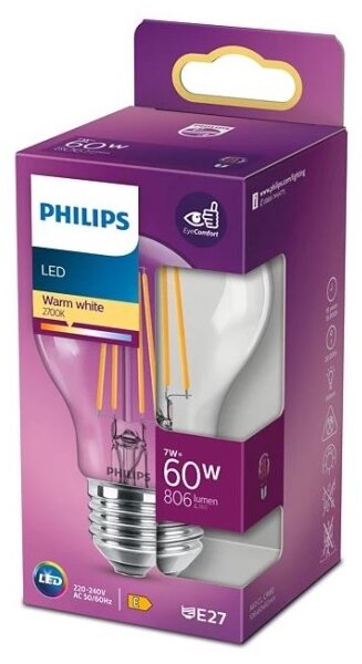 Bec LED VINTAGE Philips A60 E27/7W/230V 2700K