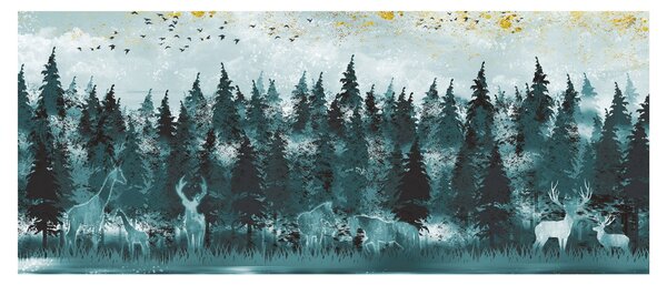 Tablou - Animale din pădure (120x50 cm)