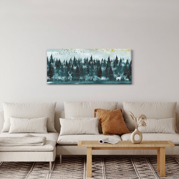 Tablou - Animale din pădure (120x50 cm)