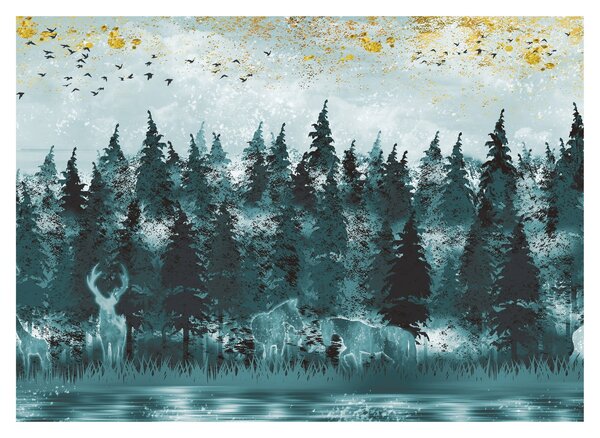 Tablou - Animale din pădure (70x50 cm)
