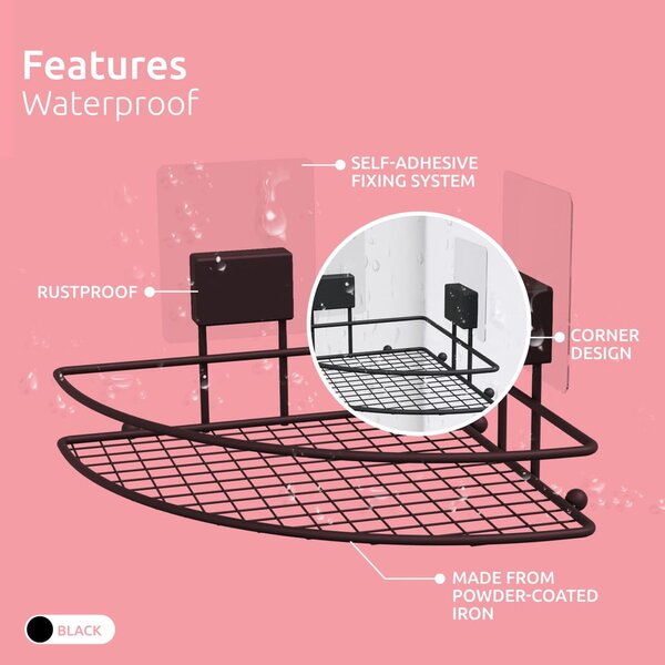 Raft de colț autoadeziv pentru baie Compactor Magic Bath