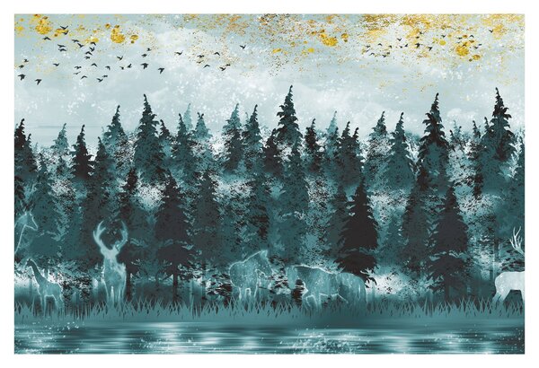 Tablou - Animale din pădure (90x60 cm)
