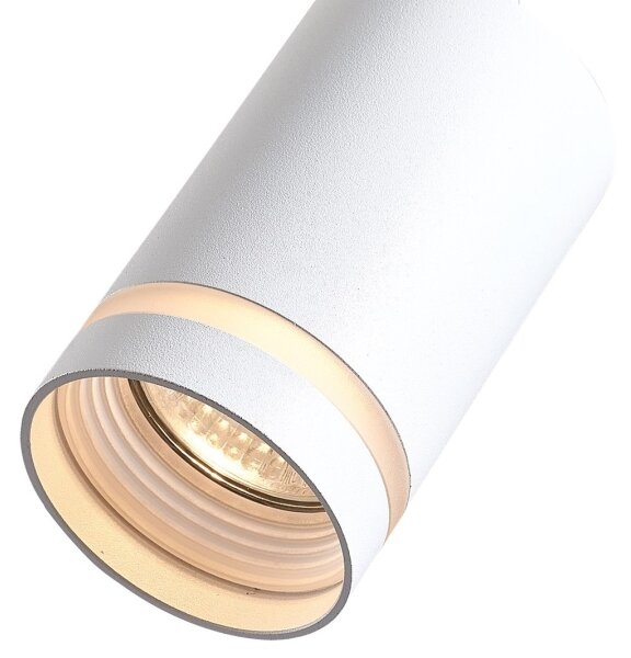 Spot pentru sistem pe șină trifazic PIPE 1xGU10/25W/230V alb