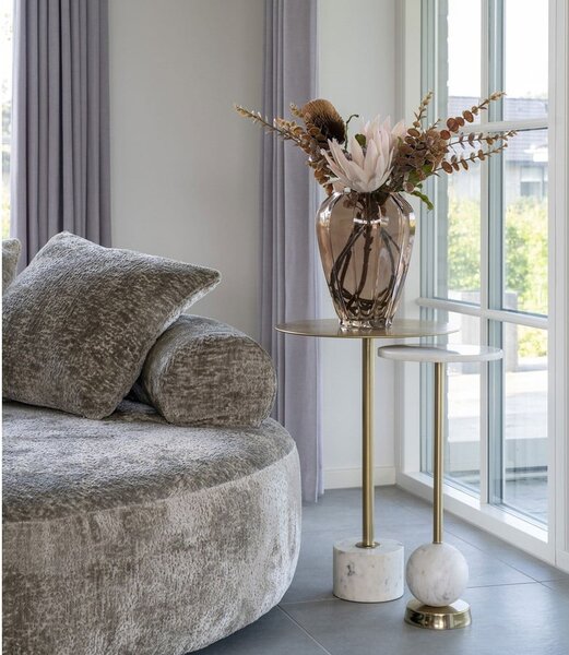 Măsuță auxiliară rotundă din metal ø 25 cm Salo – House Nordic