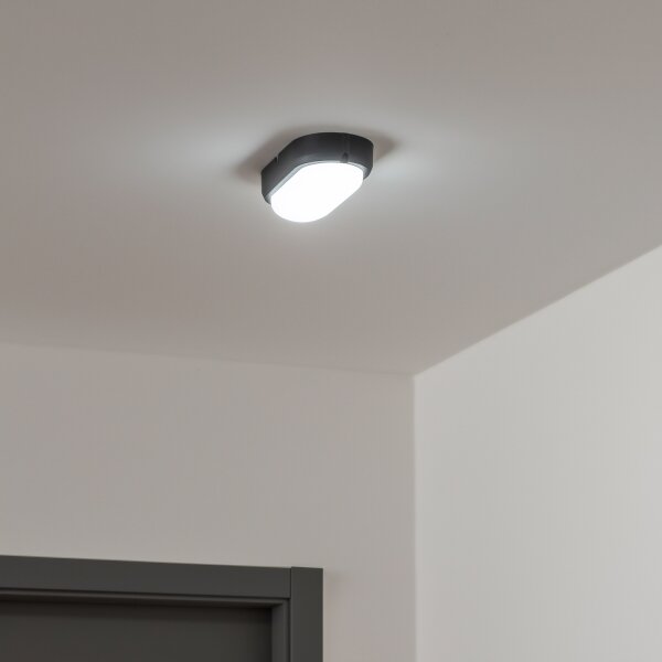 Brilagi - Plafonieră industrială LED SIMA LED/12W/230V IP65 negru