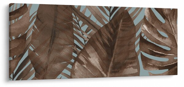 Tablou - Frunze de palmier acvarel (120x50 cm)