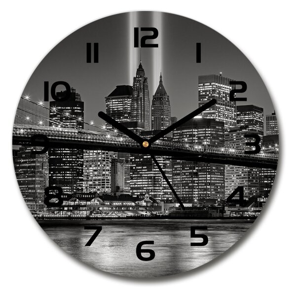 Ceas din sticlă rotund Manhattan New York City