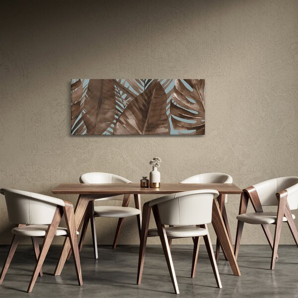 Tablou - Frunze de palmier acvarel (120x50 cm)