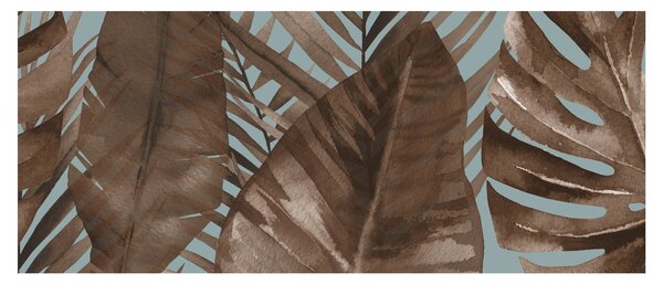 Tablou - Frunze de palmier acvarel (120x50 cm)
