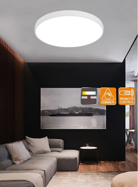Top Light Metal 60B RC - LED Plafonieră dimmabilă LED/60W/230V Telecomandă