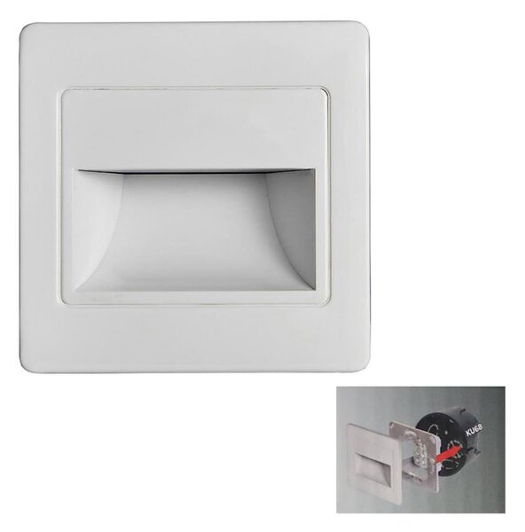 Corp de iluminat LED pentru scări STEP LIGHT LED/1,5W/230V alb