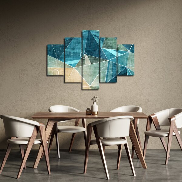 Tablou - Abstract turcoaz (150x105 cm)