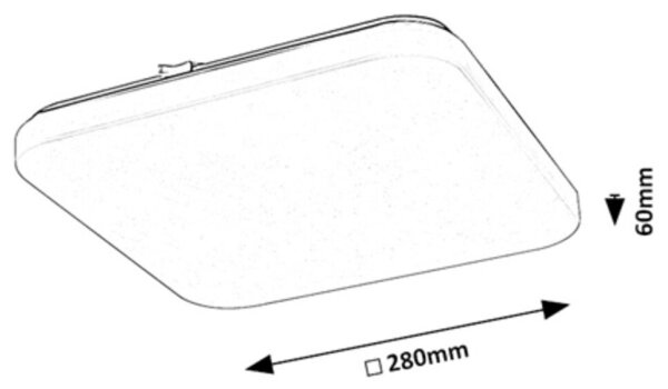 Plafonieră LED VENDEL LED/12W/230V 3000K 28x28 cm Rabalux 71107