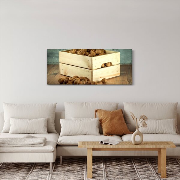 Tablou - Natură moartă de toamnă cu nuci (120x50 cm)