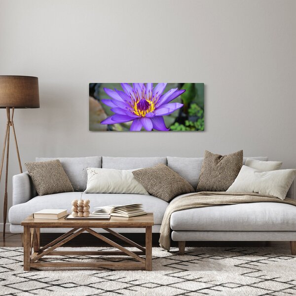 Tablou - Floare violet (120x50 cm)