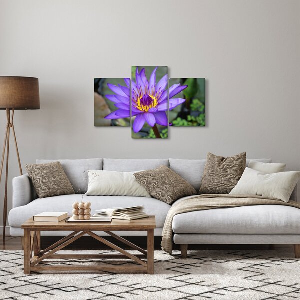 Tablou - Floare violet (90x60 cm)