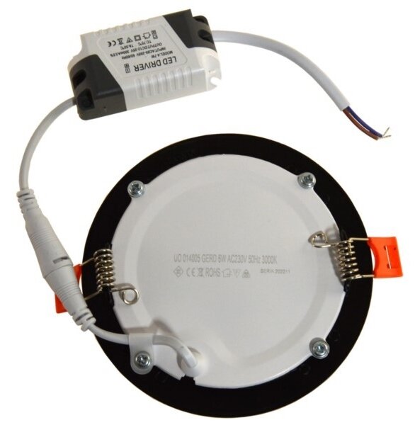 Corp de iluminat LED încastrat GERD LED/6W/230V 3000K negru