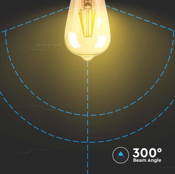 Bec LED FILAMENT ST64 E27/4W/230V 2200K