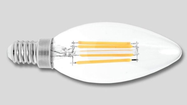Bec LED RETRO C37 E14/2W/230V 3000K 320lm Ecolite LED2W-RETRO/C37/E14
