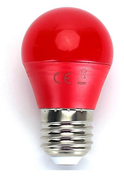 Bec LED G45 E27/4W/230V roșu Aigostar