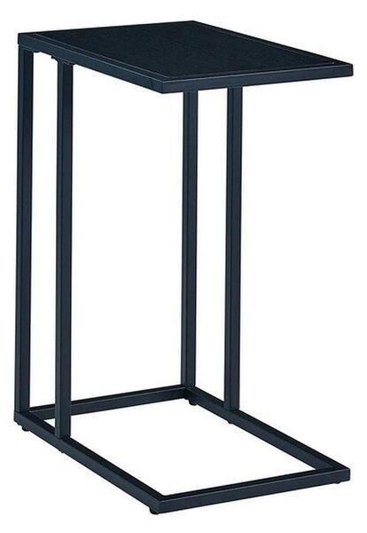 Masuta Symphony D, negru, PAL laminat/metal, 45x30x60 cm