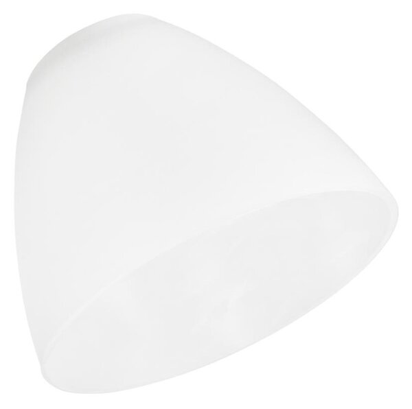 Abajur de rezervă din sticlă MIRANDA E27 110x130 mm alb