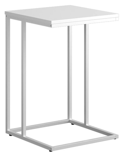 Masuta KALA, alb, DTD laminat/metal, 40x40x61 cm