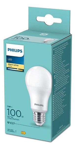 Bec LED Philips A60 E27/13W/230V 2700K