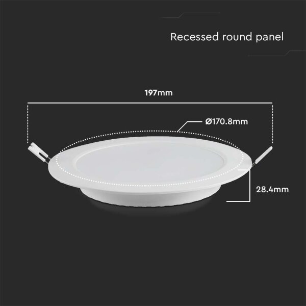 Corp de iluminat LED încastrat LED/12W/230V 4000K