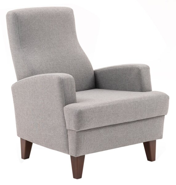 Atelier Del Sofa, Fotoliu Yamac gri deschis 76/87/91 cm
