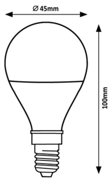 Bec LED FILAMENT G45 E14/2W/230V 3000K Rabalux 79013